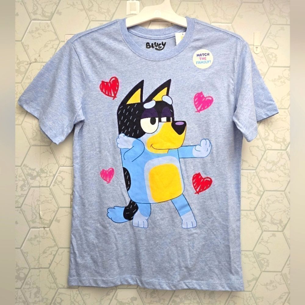 NWT Adult Unisex Men/ Women Bluey T-Shirt, Valentine's, Easter, Christmas